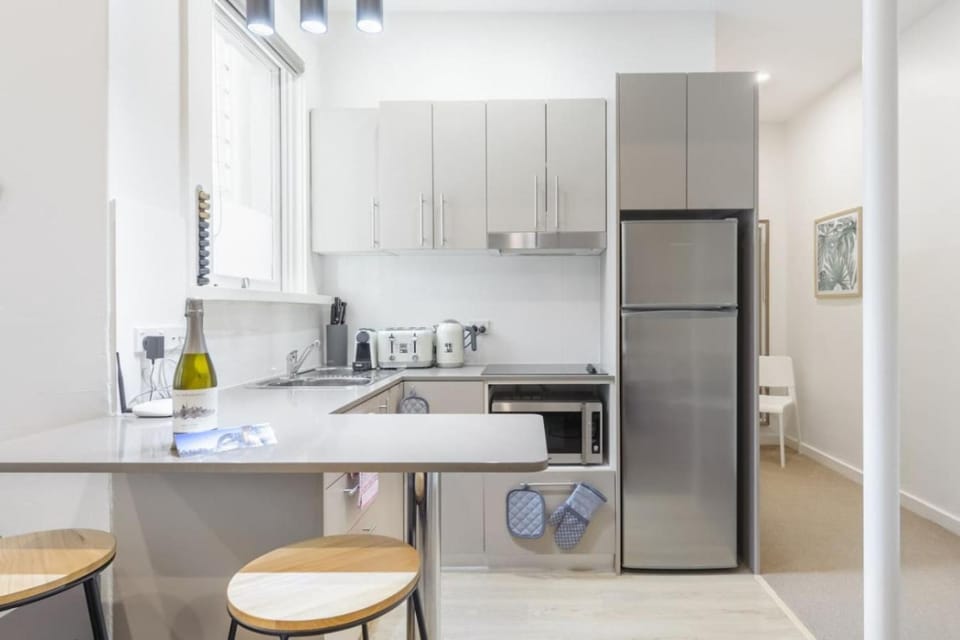 Kitchen or kitchenette, toaster