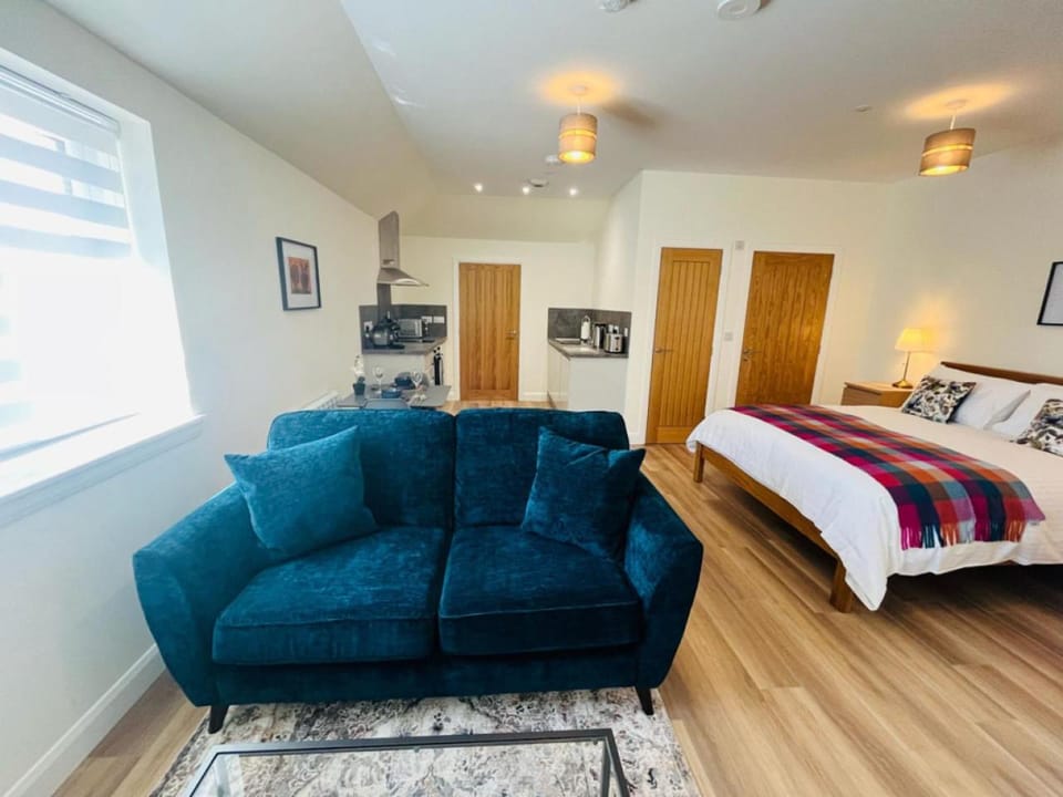Bed, Kitchen or kitchenette, Photo of the whole room, Seating area