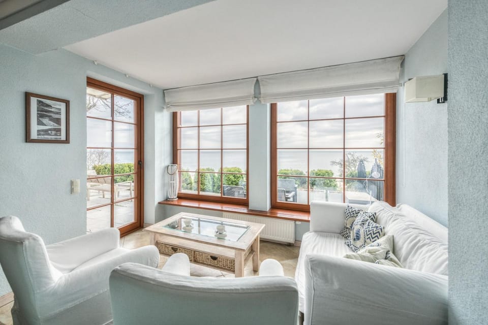 Living room, Seating area, Sea view