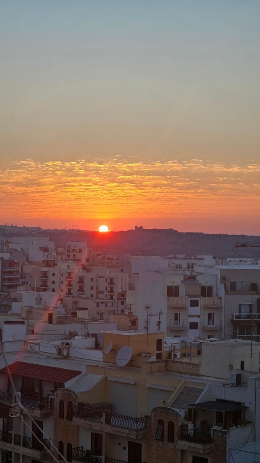 City view, Sunset