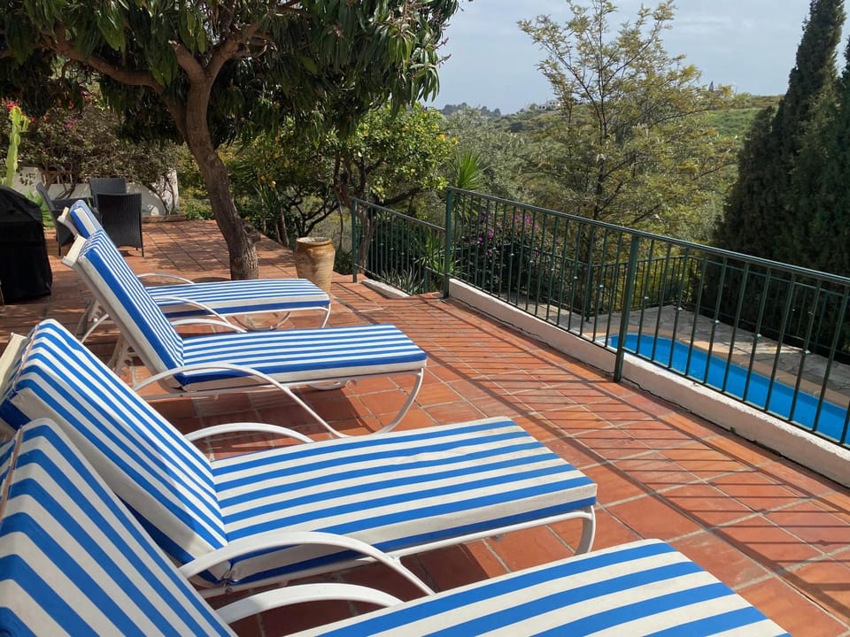 Pool view, sunbed
