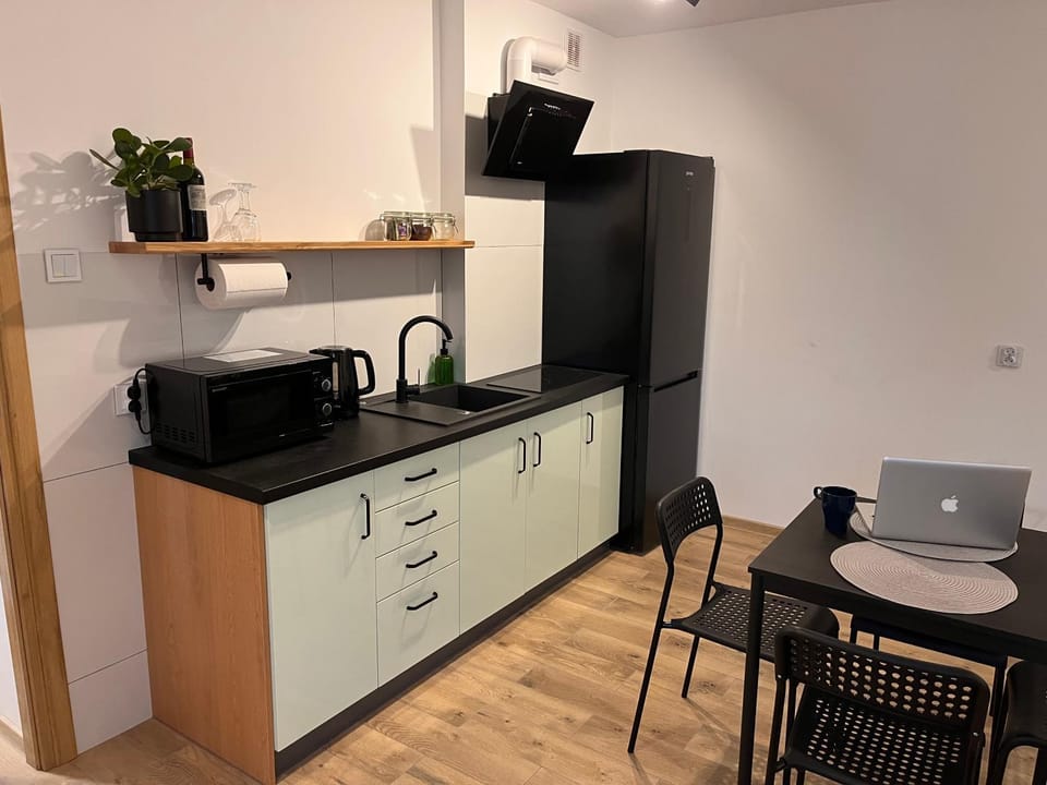 Coffee/tea facilities, Kitchen or kitchenette, minibar, oven, stove