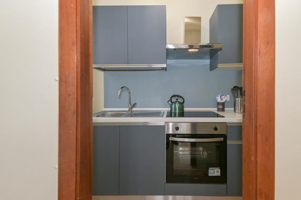 Kitchen or kitchenette, oven, stove