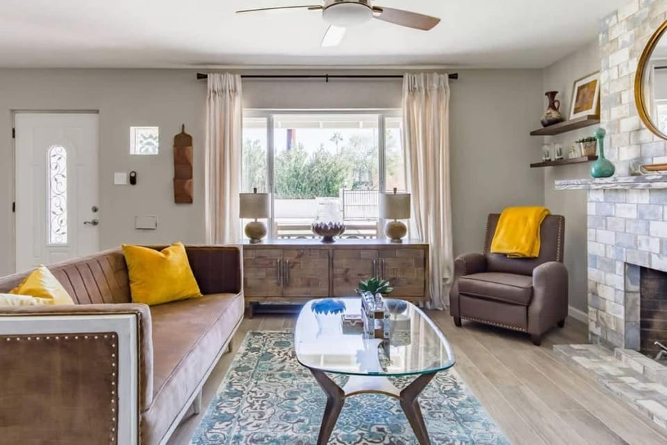 Casa del Sol - Stylish Oasis Office Firepit BBQ House in Phoenix