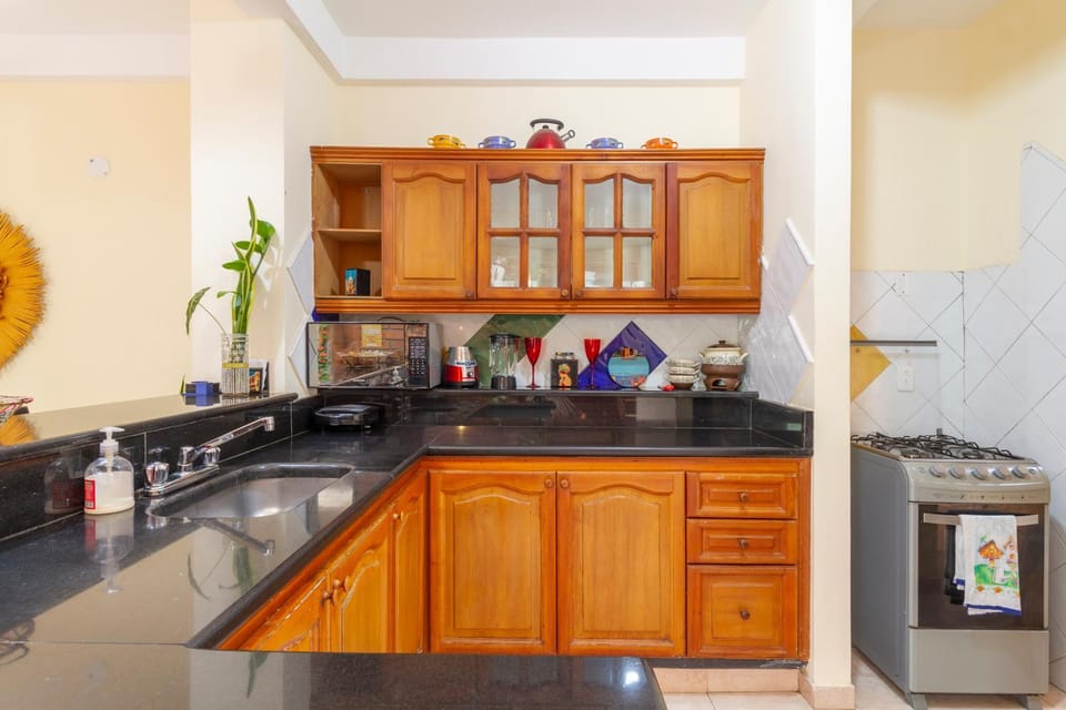 Kitchen or kitchenette, dishwasher