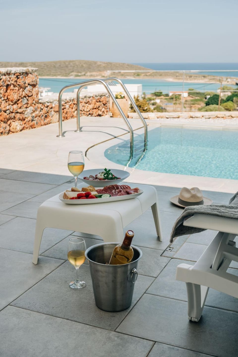 View (from property/room), Balcony/Terrace, Pool view, Sea view, Swimming pool