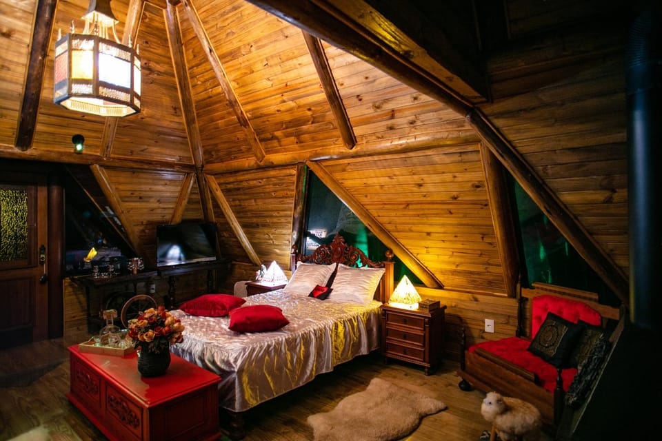 Chalé Romântico no Sítio Mannes Chalet in State of Santa Catarina