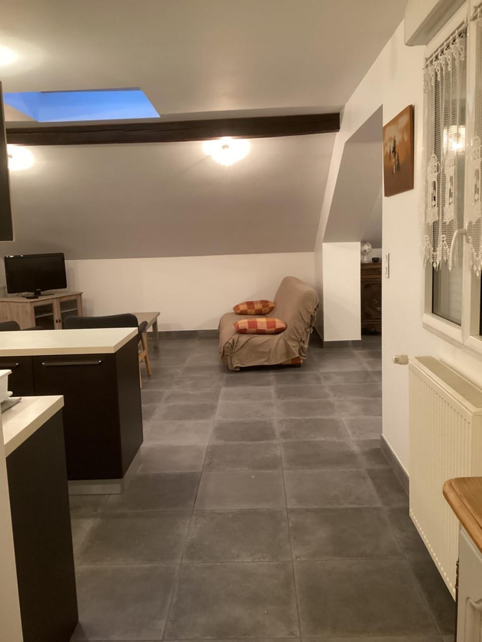 Kitchen or kitchenette, Living room