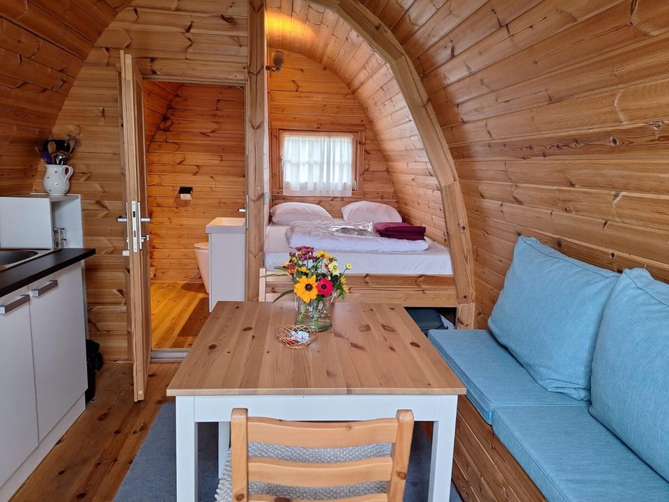 Bed, Kitchen or kitchenette, Living room, Photo of the whole room, Seating area, Dining area, Bedroom