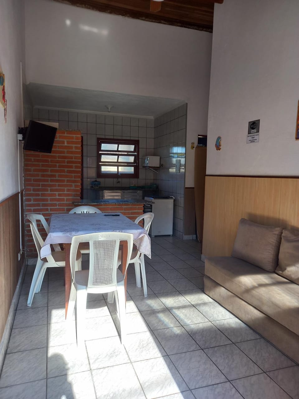 Property building, Living room, Dining area