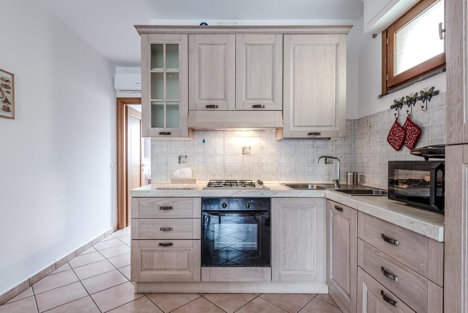 Kitchen or kitchenette, dishwasher, oven, stove, toaster
