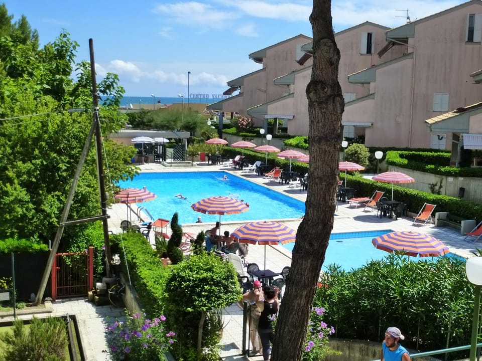 Property building, Natural landscape, Garden, Garden view, Pool view, Swimming pool, sunbed