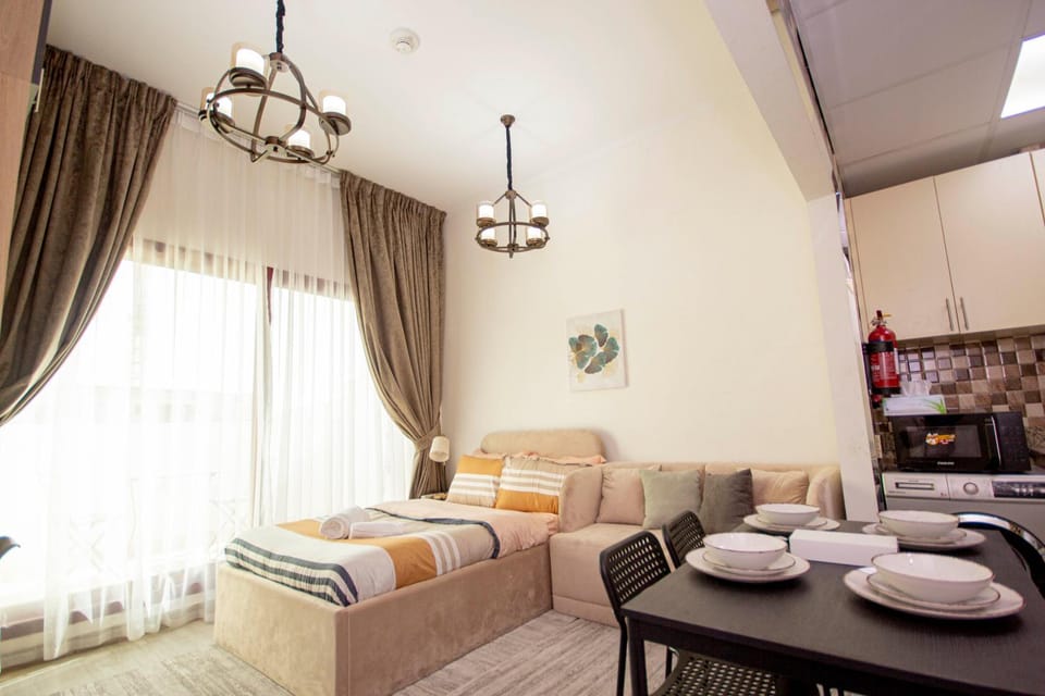 Bed, Seating area