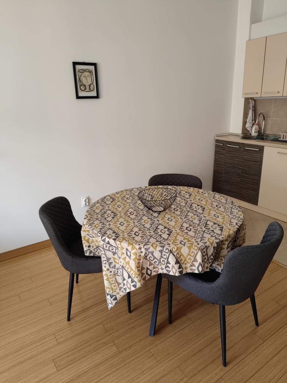 Kitchen or kitchenette, Living room, Dining area