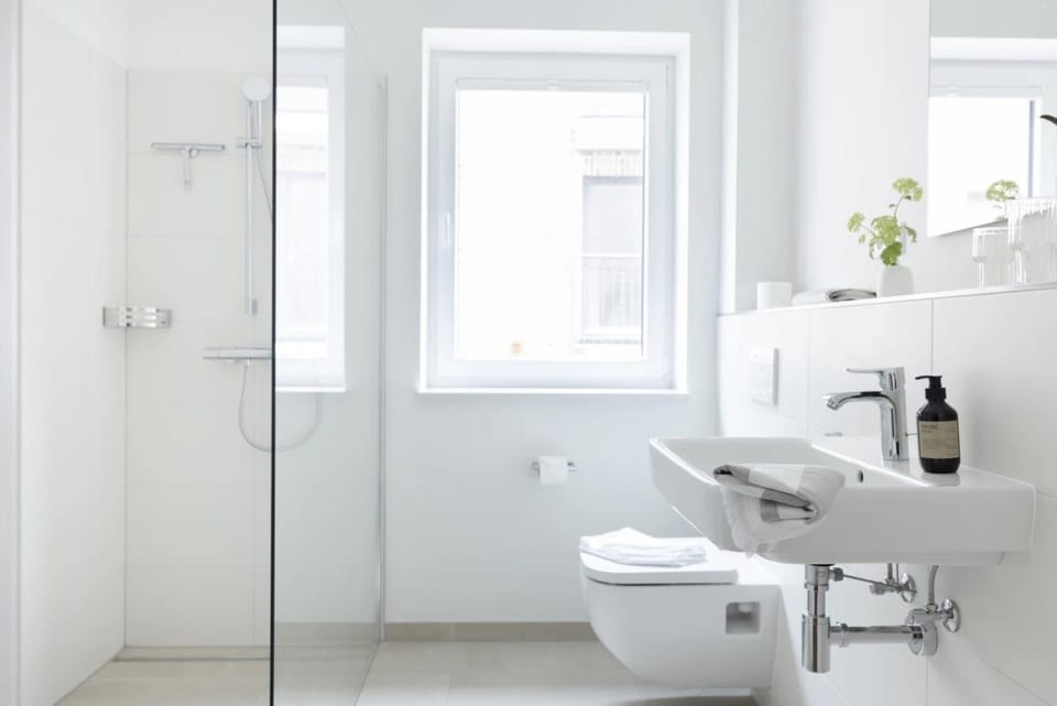 Bathroom, Living room