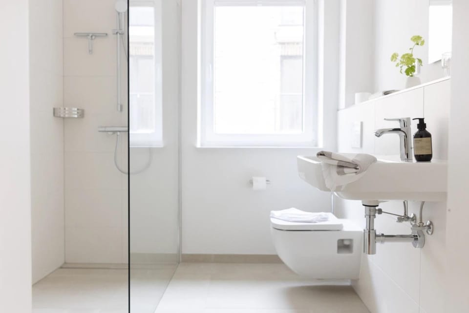 Bathroom, Living room