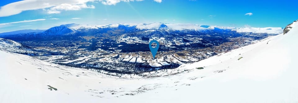 Bird's eye view, Winter, Mountain view