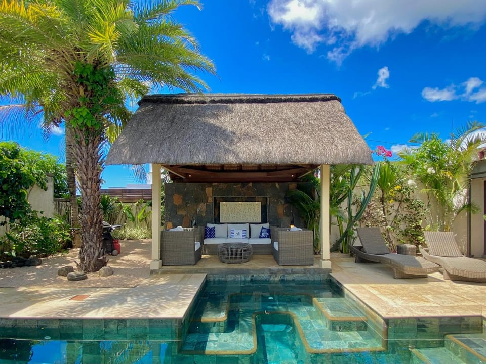 Patio, Garden view, Swimming pool
