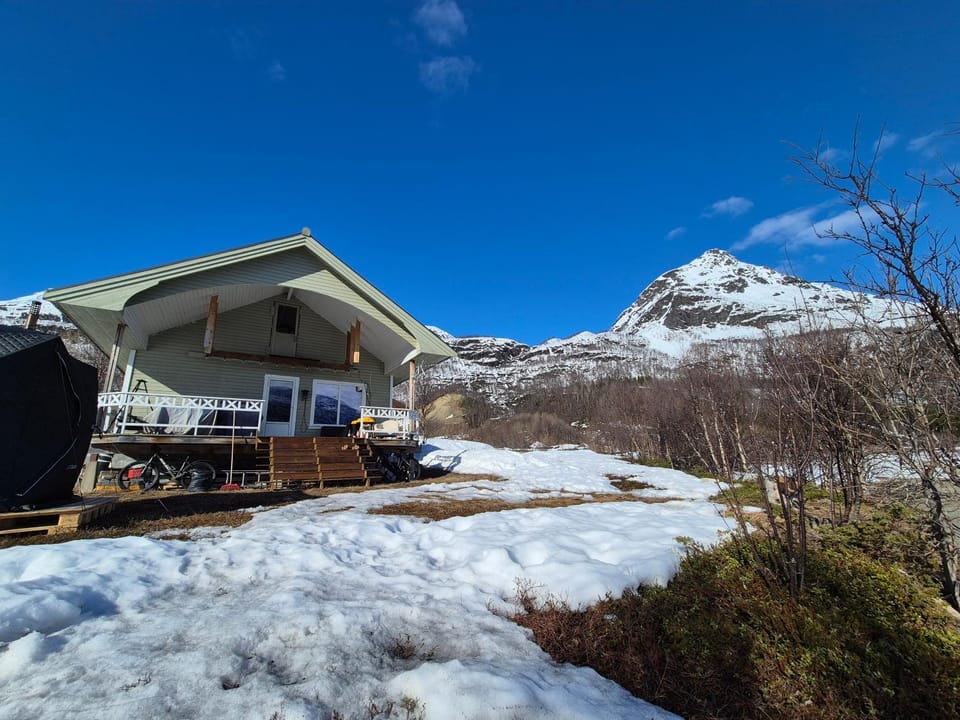 Property building, Day, Winter, Mountain view