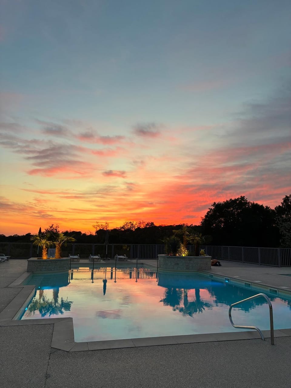 View (from property/room), Swimming pool, Sunset