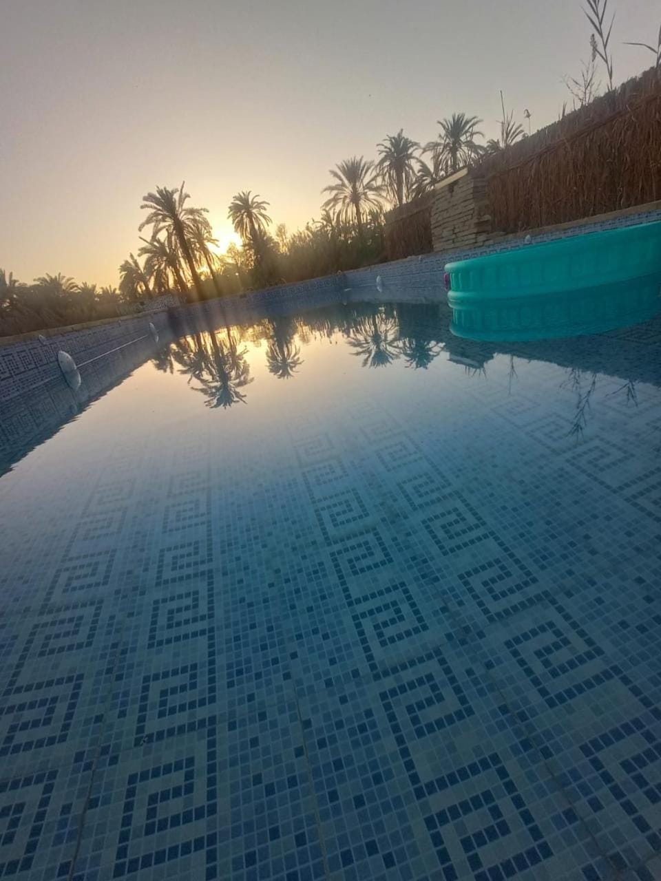 Swimming pool, Sunset