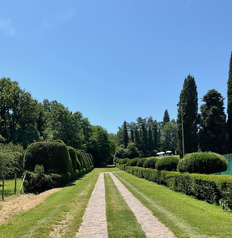 La finestra sul parco di Croara House in Emilia-Romagna