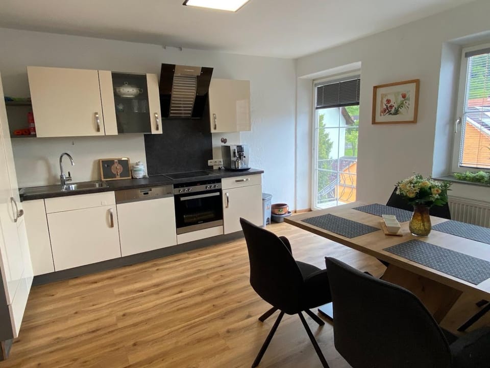 Kitchen or kitchenette, Dining area, dishwasher, oven, stove