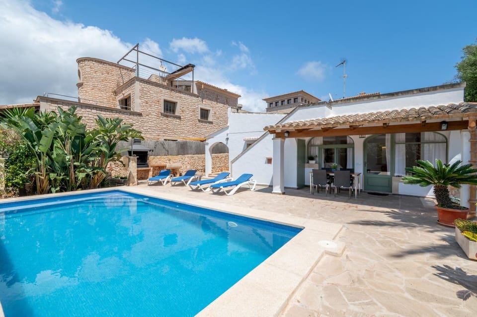 Property building, Living room, Swimming pool