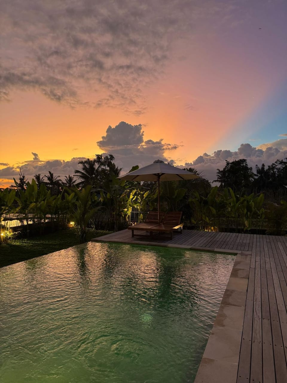 Day, Natural landscape, Pool view, Swimming pool, Swimming pool, Sunrise, Sunset