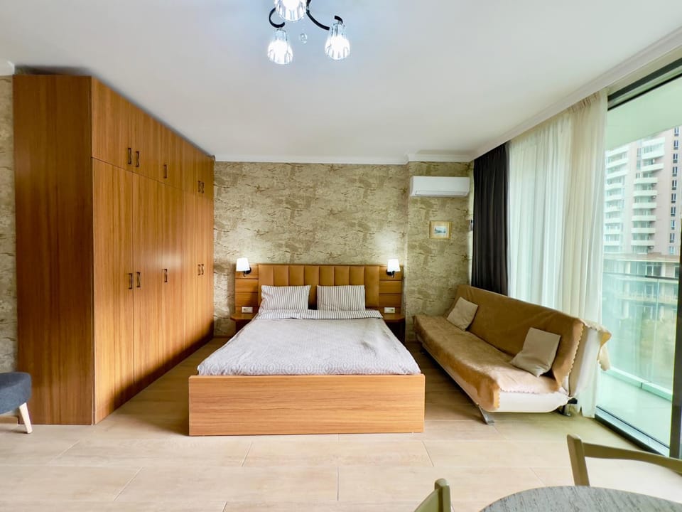 Студия с боковым видом на море в Batumi View Apartment in Batumi