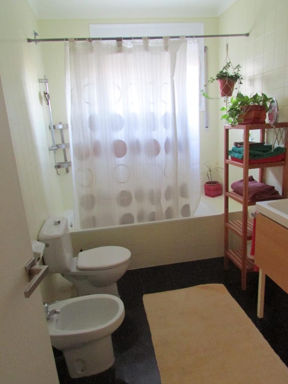 Toilet, Bathroom, bidet, towels
