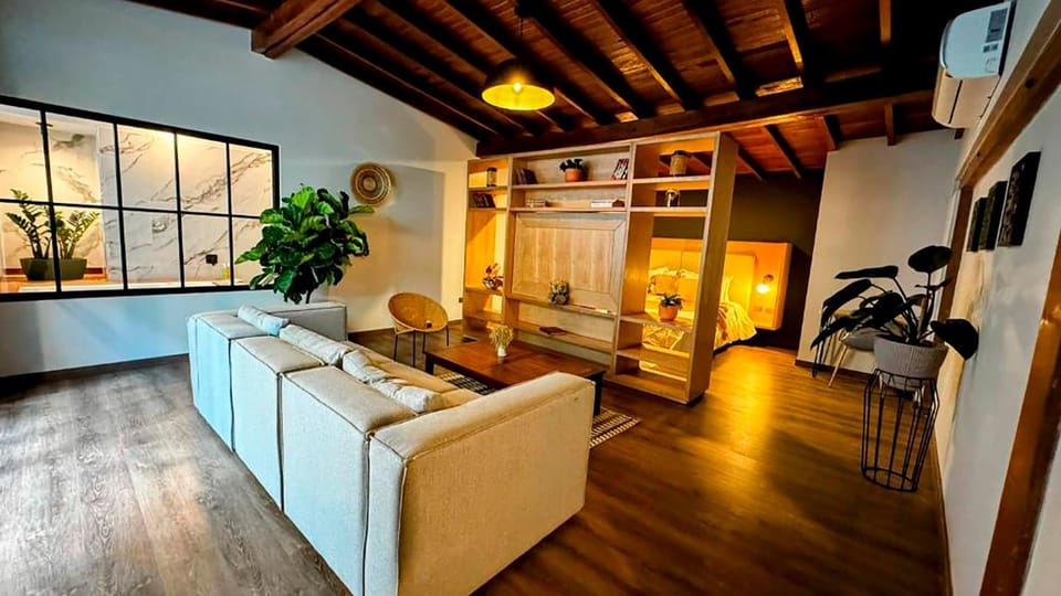 Living room, Seating area, air conditioner