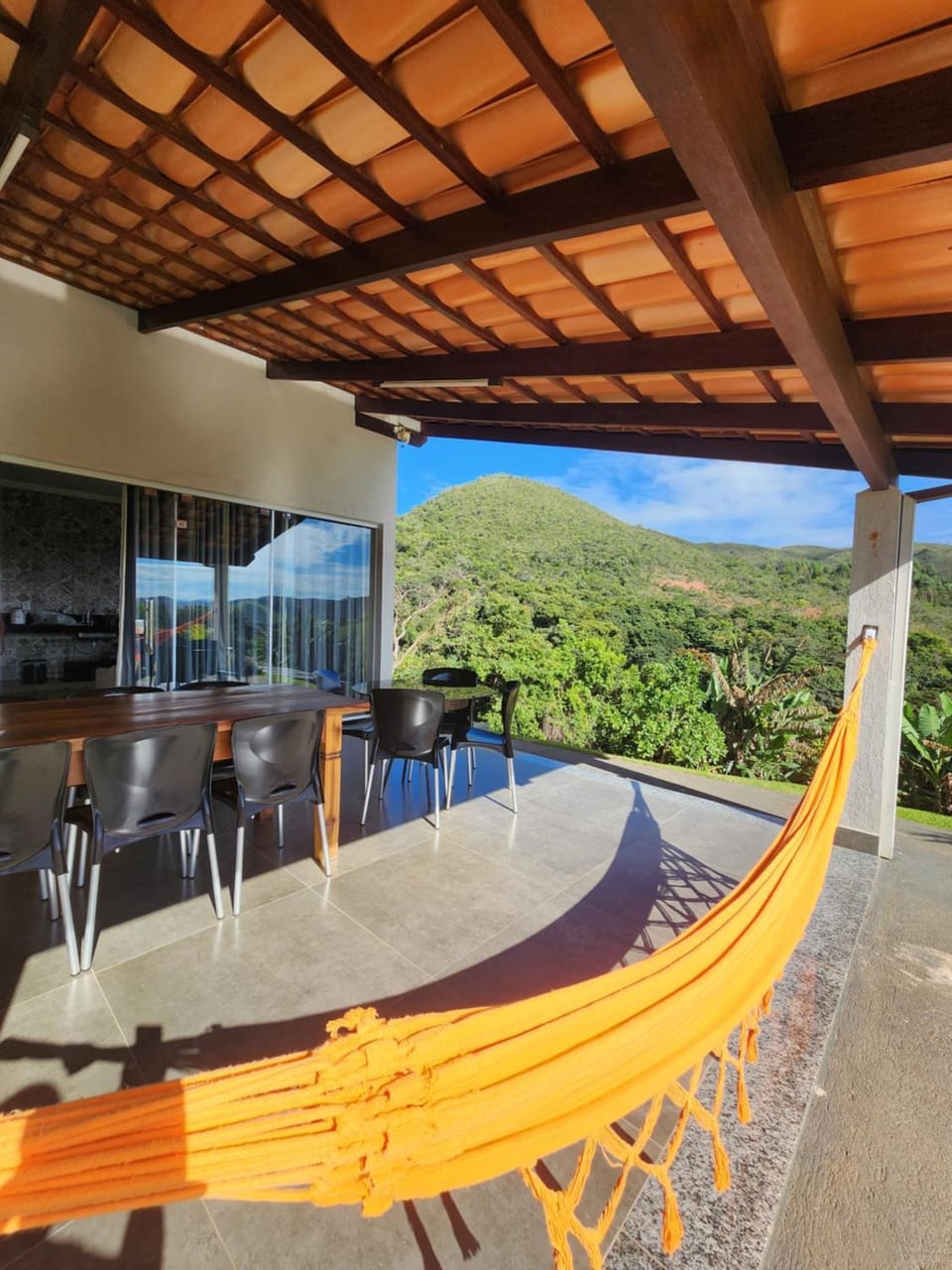 Patio, Natural landscape, View (from property/room), Dining area, Mountain view