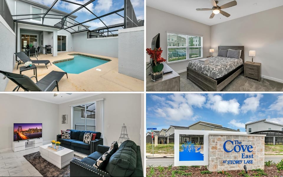 Disney Nearby! Private Pool, Movie Theater & Themed Rooms – Storey Lake Resort! House in Kissimmee