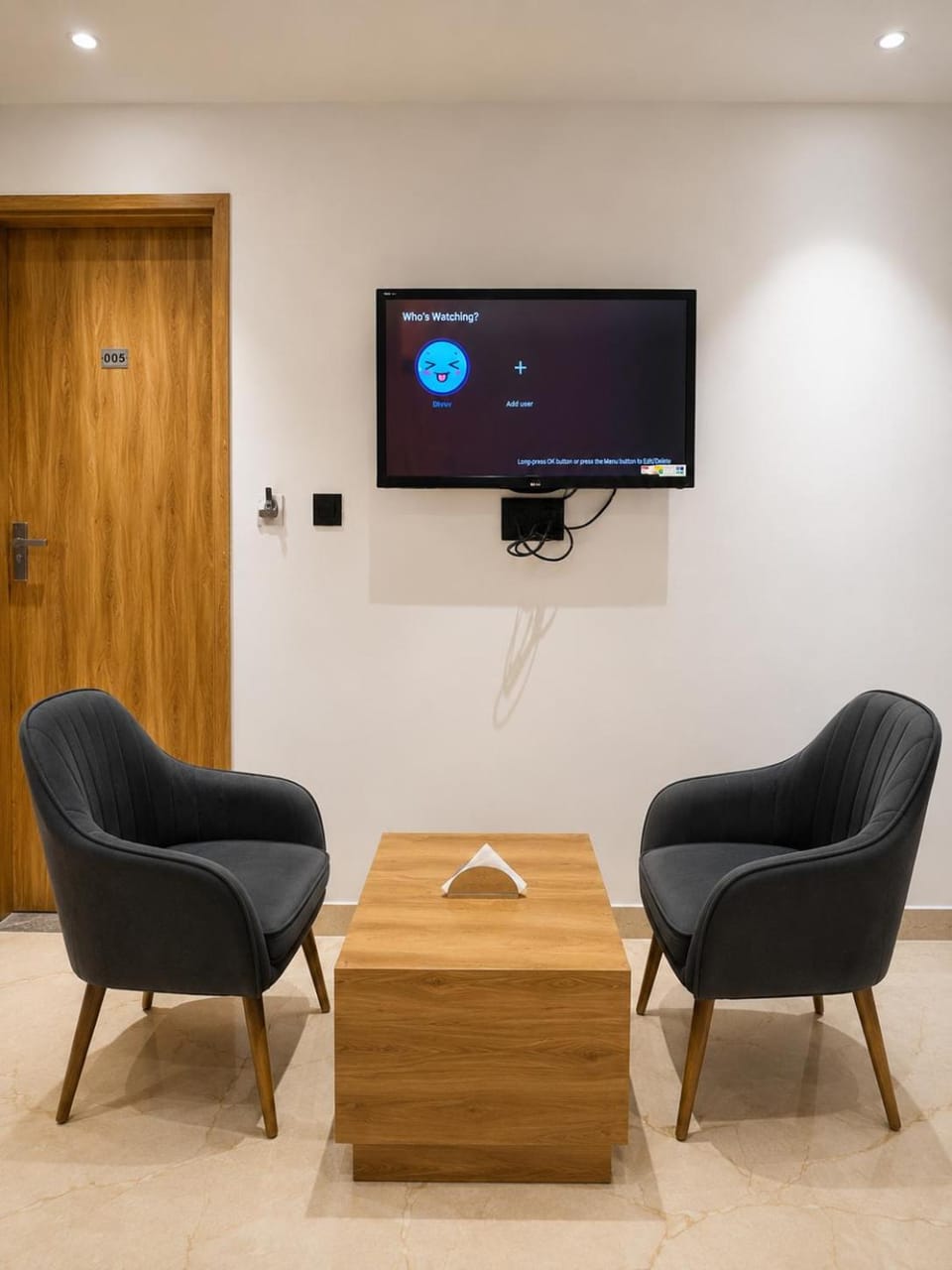 TV and multimedia, Seating area