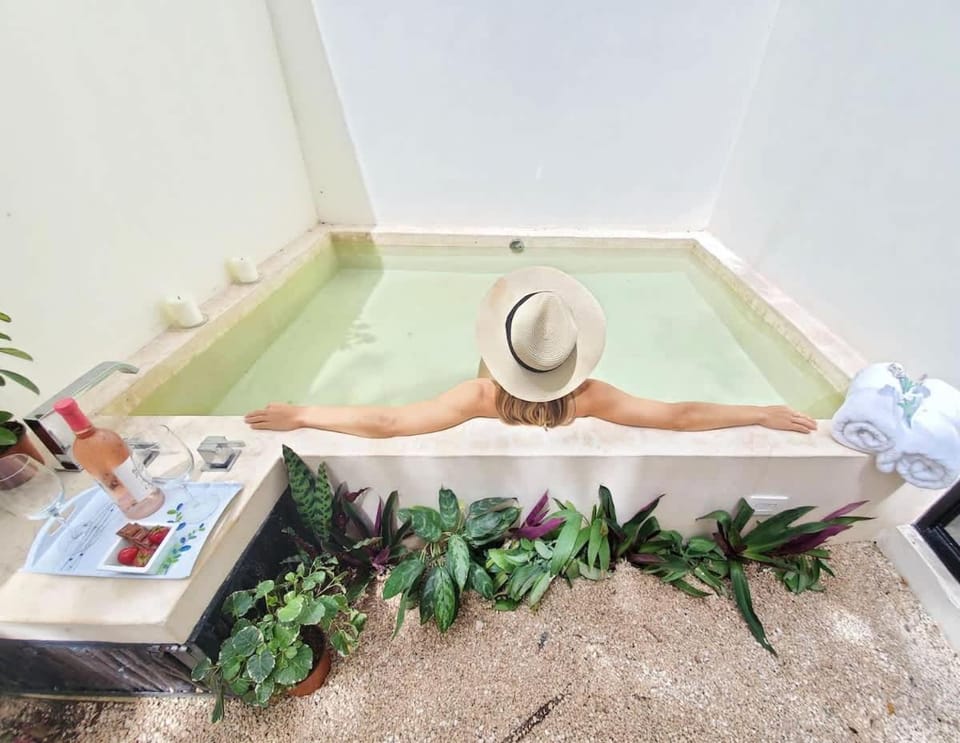 Tulum private jungle cool pool 500 mbps Wi-Fi 3 Bikes King Bed Apartment in State of Quintana Roo