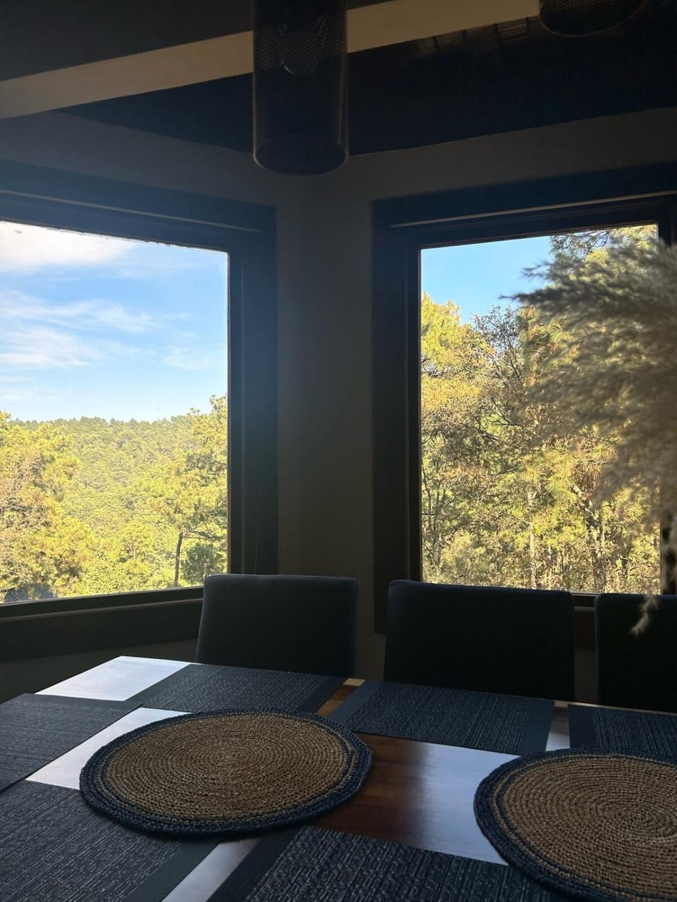 Natural landscape, View (from property/room), Dining area, Mountain view