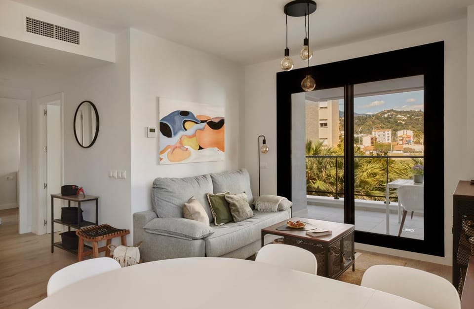 Living room, Seating area, Mountain view