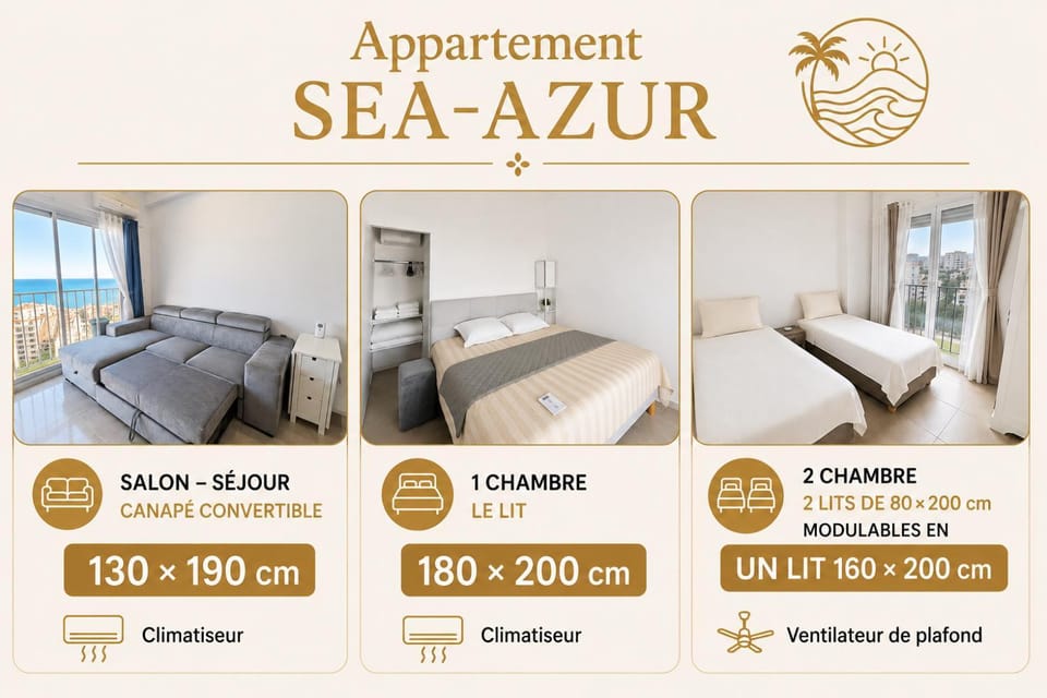 Appartement SEA-Azur panorama Nice Fabron Apartment in Nice