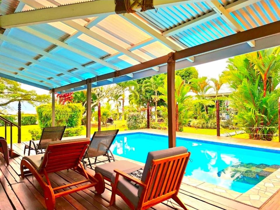 Day, Garden, Garden view, Pool view, Swimming pool, sunbed