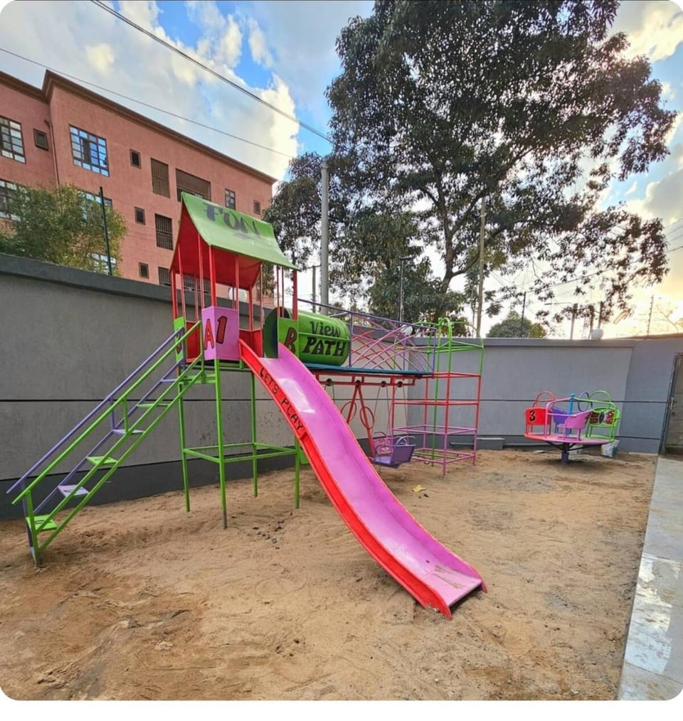 Day, Children play ground, Children play ground, Inner courtyard view