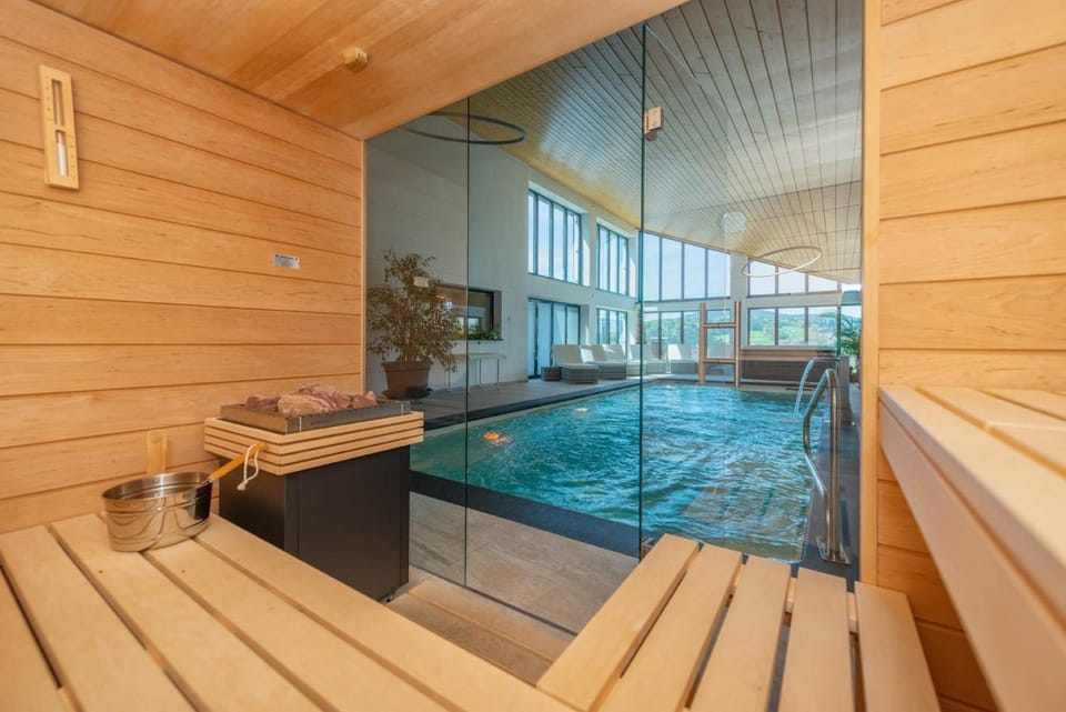 Sauna, Pool view, Swimming pool