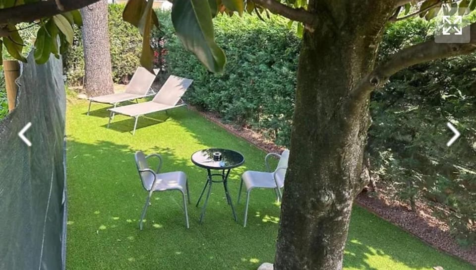 Natural landscape, Garden, Seating area, Garden view