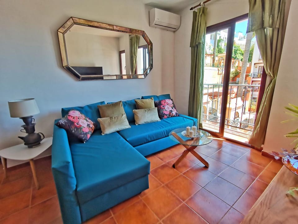 Living room, Seating area, Mountain view, Sea view, air conditioner