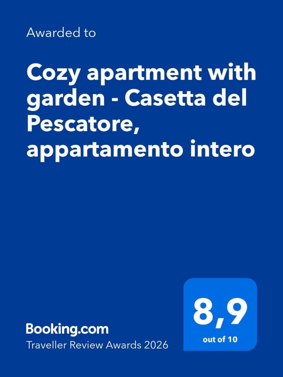 Cozy apartment with garden - Casetta del Pescatore, appartamento intero Apartment in Sirolo