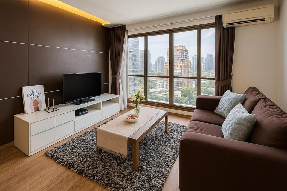 Nana SkyView Retreat 2 Bedroom 2 Bath Nana BTS Apartment in Bangkok