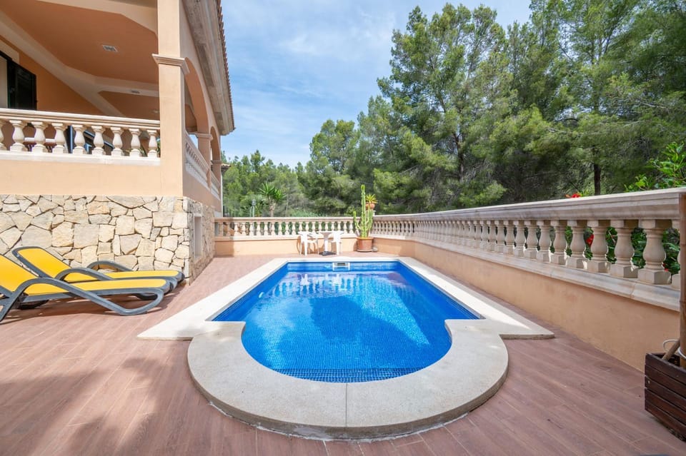Property building, Living room, Swimming pool