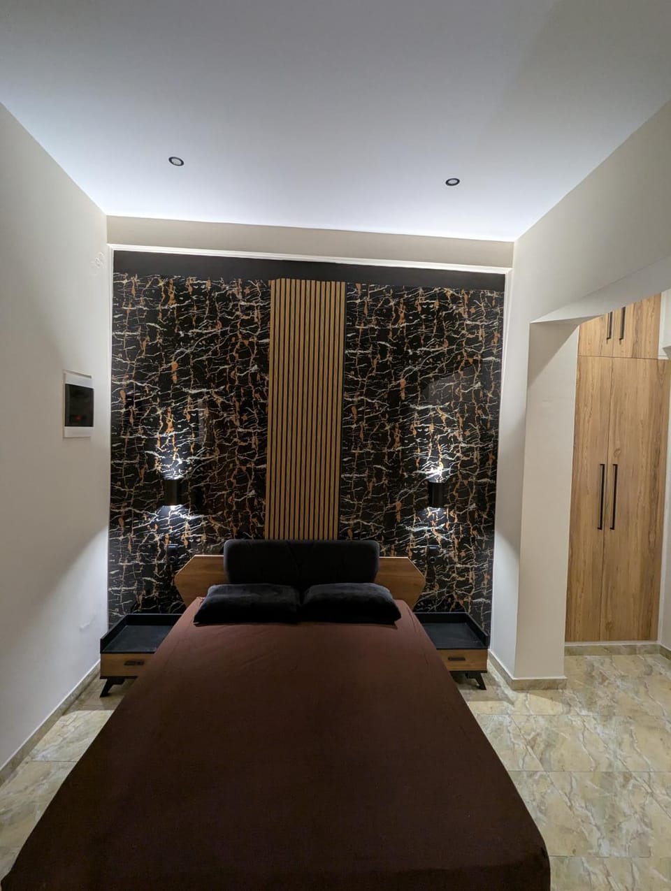 Bed, Photo of the whole room, Bedroom, wardrobe