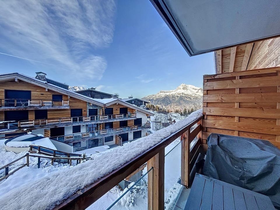 Appartement neuf 2 chambres près des pistes à Combloux avec parking Apartment in Combloux