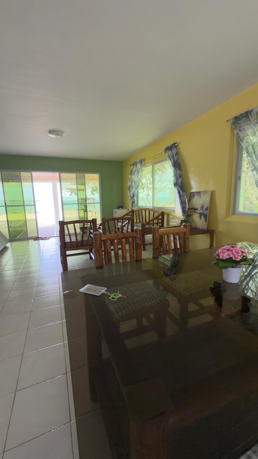 Living room, Dining area, Sea view